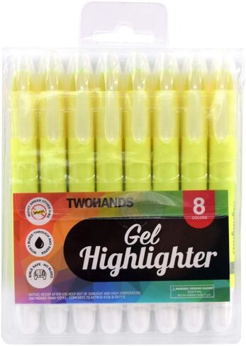 هايلايتر جل الكتاب المقدس من توهاند، قلم تلوين، قلم تحديد جاف، لا ينزف، أصفر، لوازم يوميات الكتاب المقدس، علامات الكتاب المقدس لعلامات التبويب in Kuwait