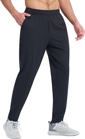 EZRUN Men's Joggers Stretch Athletic Workout Golf Pants Quick Dry Work Sweatpants Running Gym Hiking Track Pants in Saudi Arabia