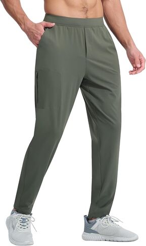 EZRUN Men's Joggers Stretch Athletic Workout Golf Pants Quick Dry Work Sweatpants Running Gym Hiking Track Pants in Saudi Arabia