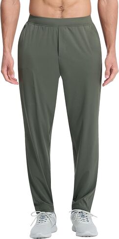 EZRUN Men's Joggers Stretch Athletic Workout Golf Pants Quick Dry Work Sweatpants Running Gym Hiking Track Pants in Saudi Arabia