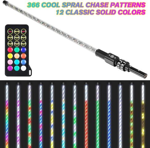 4ft المكونات في قاعدة قارب سوط الملاحة مرساة قارب ضوء دوامة RGB مطاردة ضوء 360 درجة تصاعد حلم ملفوفة قارب الرقص سوط in Kuwait
