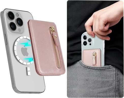 Cavor Compatible with Magsafe Wallet, Magnetic Wallet for iPhone, White in Kuwait