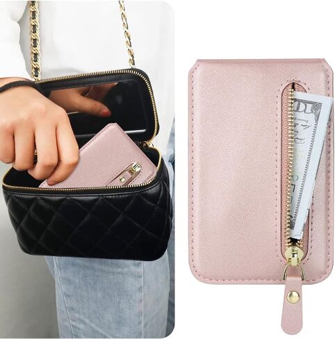 Cavor Compatible with Magsafe Wallet, Magnetic Wallet for iPhone, White in Kuwait