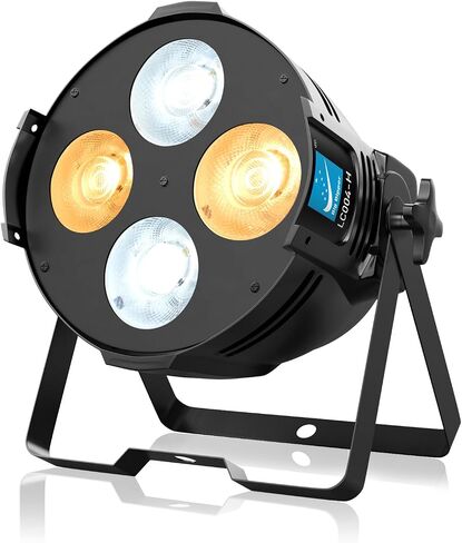Stage Lights Warm & Cold White COB Stage Spotlight DMX Sound Activated LED Par Lights 4 * 40W 8400 Lumens Stage Lighting for Church, Performance, Wedding, Theater, Photo Studio, 1 Pack in Saudi Arabia