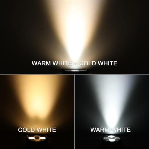 Stage Lights Warm & Cold White COB Stage Spotlight DMX Sound Activated LED Par Lights 4 * 40W 8400 Lumens Stage Lighting for Church, Performance, Wedding, Theater, Photo Studio, 1 Pack in Saudi Arabia
