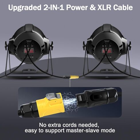 Stage Lights Warm & Cold White COB Stage Spotlight DMX Sound Activated LED Par Lights 4 * 40W 8400 Lumens Stage Lighting for Church, Performance, Wedding, Theater, Photo Studio, 1 Pack in Saudi Arabia