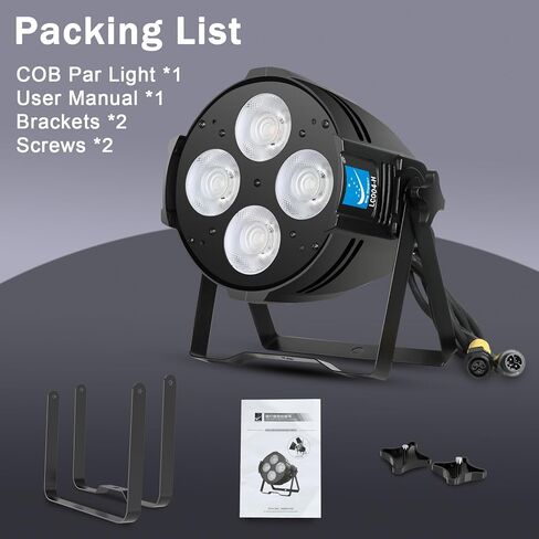 Stage Lights Warm & Cold White COB Stage Spotlight DMX Sound Activated LED Par Lights 4 * 40W 8400 Lumens Stage Lighting for Church, Performance, Wedding, Theater, Photo Studio, 1 Pack in Saudi Arabia