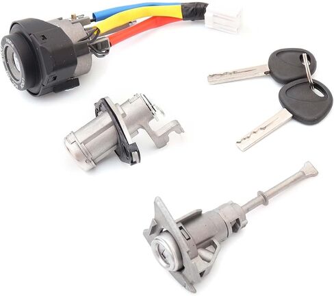 Full Lock Cylinder Set Ignition Switch Lock Cylinder Set with Keys 81970-3SA00 81250-3SA00 Fit for Hyundai Sonata 2009-2014 Fit for Hyundai Sonata Hybrid Model 2011-2015 in Saudi Arabia