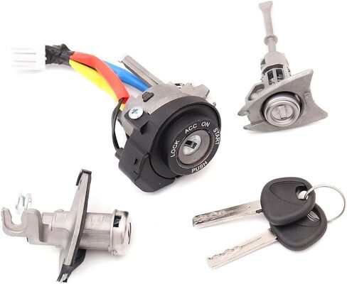 Full Lock Cylinder Set Ignition Switch Lock Cylinder Set with Keys 81970-3SA00 81250-3SA00 Fit for Hyundai Sonata 2009-2014 Fit for Hyundai Sonata Hybrid Model 2011-2015 in Saudi Arabia