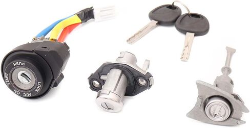 Full Lock Cylinder Set Ignition Switch Lock Cylinder Set with Keys 81970-3SA00 81250-3SA00 Fit for Hyundai Sonata 2009-2014 Fit for Hyundai Sonata Hybrid Model 2011-2015 in Saudi Arabia