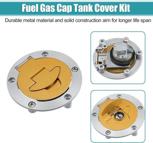 X AUTOHAUX 1 Set Motorcycle Ignition Switch Cylinder Fuel Gas Tank Cap Cover Lock Seat Lock w/ 2 Keys Motor Bike Ignition Cylinder Set in Saudi Arabia