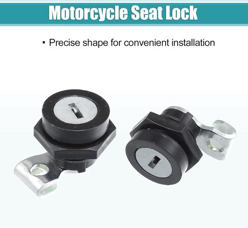 X AUTOHAUX 1 Set Motorcycle Ignition Switch Cylinder Fuel Gas Tank Cap Cover Lock Seat Lock w/ 2 Keys Motor Bike Ignition Cylinder Set in Saudi Arabia