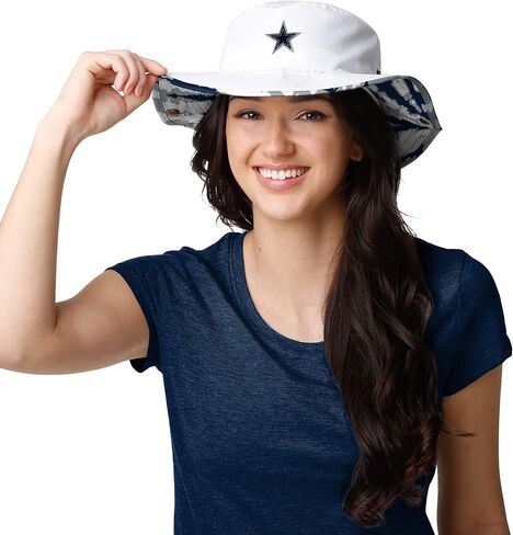 FOCO NFL Womens NFL Team Logo Ladies Sport Outdoor Sun Bucket Boonie Hat in Kuwait