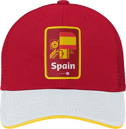 Outerstuff Boys' FIFA World Cup Contrast Mosaic Procrown Mesh Hat in Kuwait
