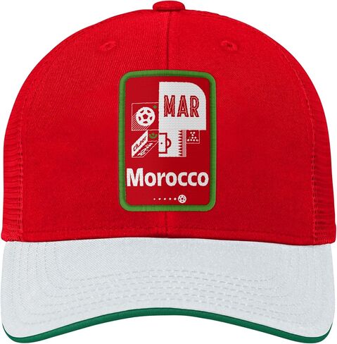 Outerstuff Boys' FIFA World Cup Contrast Mosaic Procrown Mesh Hat in Kuwait