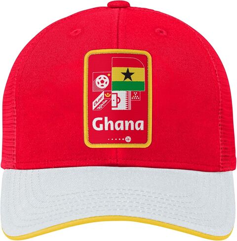 Outerstuff Boys' FIFA World Cup Contrast Mosaic Procrown Mesh Hat in Kuwait