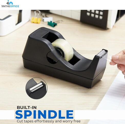 1InTheOffice مكتب موزع الأشرطة، موزع الأشرطة المكتبية، أسود "عبوتان" (موزع الأشرطة) in Kuwait