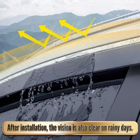 Auto Window Visors Rain Guards Shield, Window Vent Visors Shades Wind Deflectors for Toyota Hulix SR5 Daul Cab M70 M80 2015-2020 in Kuwait