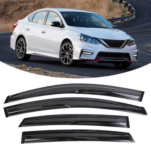 Duolctram 4PCS Window Visor Deflectors Rain Guards Replacement for 2013-2019 Nissan Sentra Sedan in Saudi Arabia