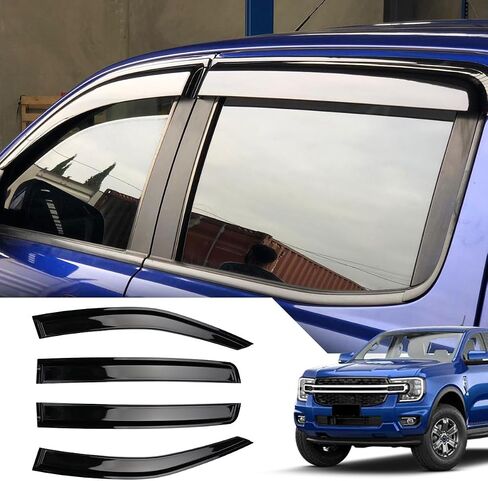 Auto Window Visors Rain Guards Shield, Window Vent Visors Shades Wind Deflectors for Toyota Hulix SR5 Daul Cab M70 M80 2015-2020 in Kuwait