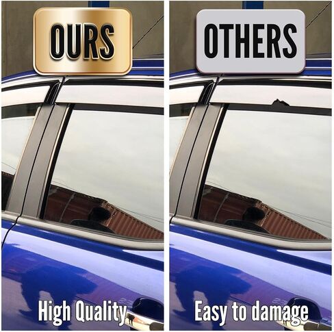 Auto Window Visors Rain Guards Shield, Window Vent Visors Shades Wind Deflectors for Toyota Hulix SR5 Daul Cab M70 M80 2015-2020 in Kuwait