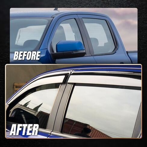 Auto Window Visors Rain Guards Shield, Window Vent Visors Shades Wind Deflectors for Toyota Hulix SR5 Daul Cab M70 M80 2015-2020 in Kuwait