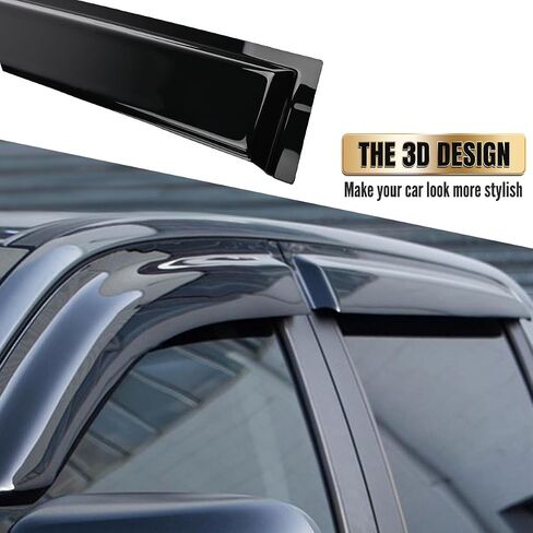 Auto Window Visors Rain Guards Shield, Window Vent Visors Shades Wind Deflectors for Toyota Hulix SR5 Daul Cab M70 M80 2015-2020 in Kuwait