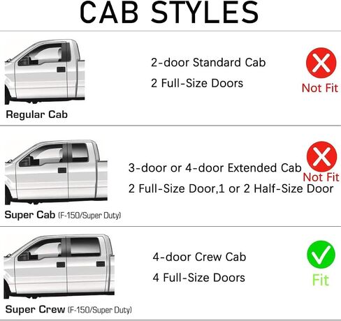 Lightronic WV194155 in-Channel Car Window Rain Guards Deflectors & Visors, Dark Smoke, 4-Pieces Set, Fits 2009-2014 Ford F-150 SuperCrew, 2010-2014 F-150 SVT Raptor SuperCrew in Saudi Arabia