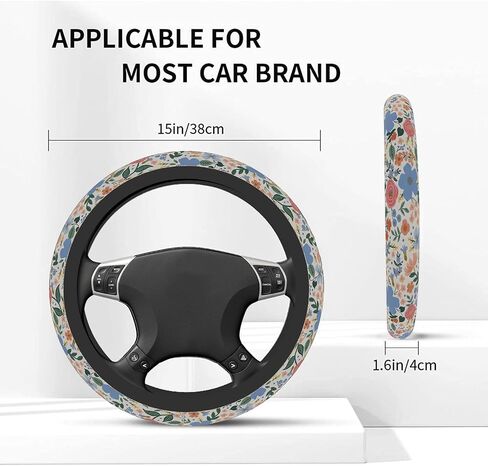 Astrology Sun Moon Celestial Steering Wheel Cover Auto Steering Wheel Protector Anti-Slip Breathable and Sweat Absorption Universal Car Accessories 15 inch Fit Auto SUV Sedan Vans Trucks in Saudi Arabia
