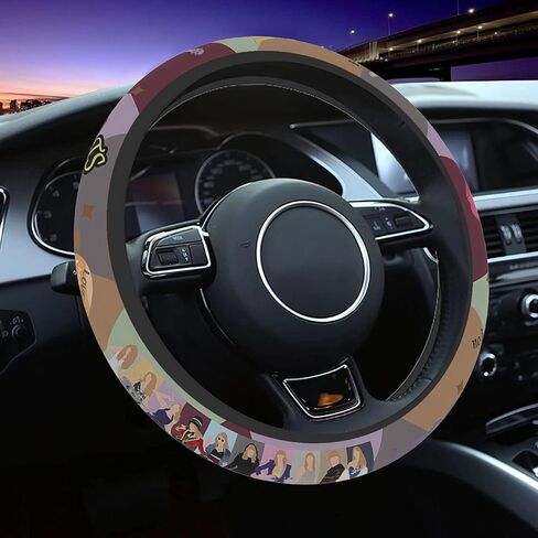 Astrology Sun Moon Celestial Steering Wheel Cover Auto Steering Wheel Protector Anti-Slip Breathable and Sweat Absorption Universal Car Accessories 15 inch Fit Auto SUV Sedan Vans Trucks in Saudi Arabia