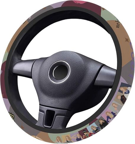 Astrology Sun Moon Celestial Steering Wheel Cover Auto Steering Wheel Protector Anti-Slip Breathable and Sweat Absorption Universal Car Accessories 15 inch Fit Auto SUV Sedan Vans Trucks in Saudi Arabia