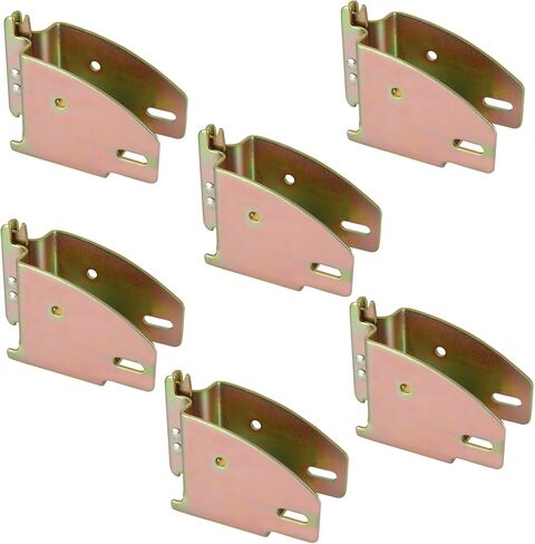 6 Pcs E Track Wood Beam End Socket Fittings, Galvanized Iron E Track Accessories, Cargo Storage Lumber Bracket for 2x4 & 2x6 Wood Beam in Trucks, Trailers and Vans in Saudi Arabia