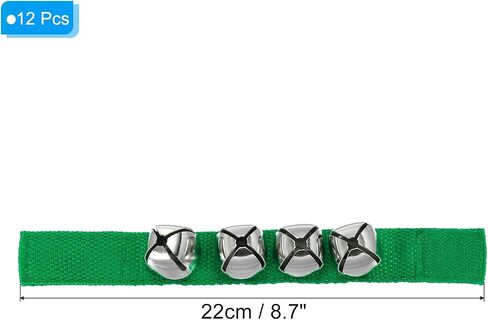 PATIKIL 12pcs Wrist Bells, Jingle Bells Ankle Bells Wrist Bells Bracelet Percussion Instruments Musical Rhythm Band 4 Silver Bells for Party Christmas, Blue in Saudi Arabia