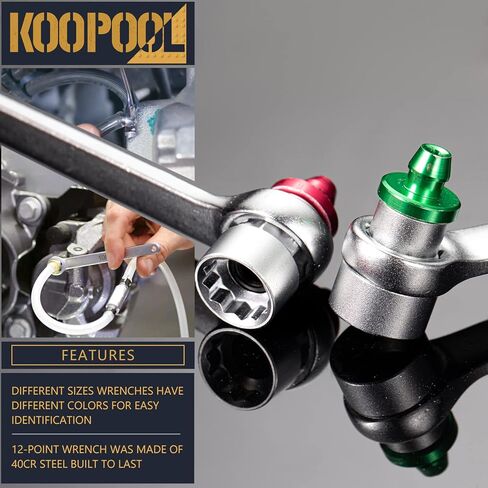 مجموعة مفاتيح نزيف الفرامل 7 قطع، 6 مفاتيح نزيف الفرامل (7/8/9/10/11/12 ملم) وخرطوم تصريف لأنظمة الفرامل والقابض الهيدروليكي in Kuwait