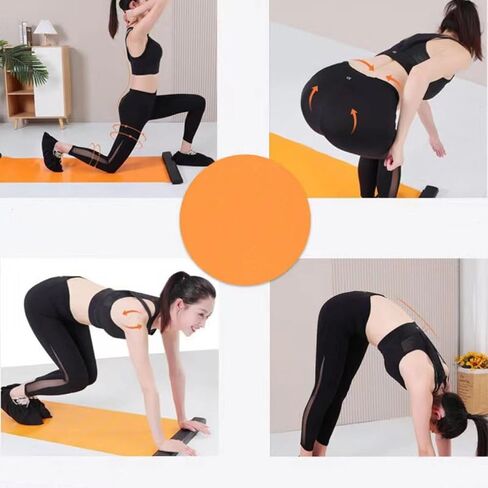 لوح منزلق مع توقفات نهائية - لوح تمرين لتدريب اللياقة البدنية مع أحذية أحذية وحقيبة حمل in Kuwait