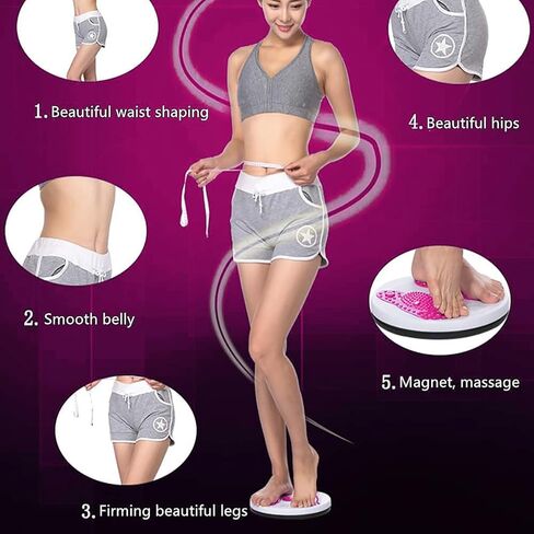 Ab Twist Waist Disc Board,Adjustable Waist Trainer Twisting Disc with Handles,Waist Slimming Balance Rotating Disc with Massage Foot Sole for Slimming Waist Arms Hips and Thighs in Kuwait