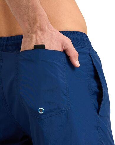 ARENA Men's Icons Solid Beach Short Boxers Swimming Bermuda with Mesh Inner Brief, Side Pockets, Pool Beach Vacation Swimsuit in Saudi Arabia