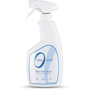 Zero Odor Multi-Purpose Odor Eliminator - Eliminate Air & Surface Odor – Patented Technology Best for Bathroom, Kitchen, Fabric, Closet- Smell Great Again, 8oz (Over 1000 Sprays)