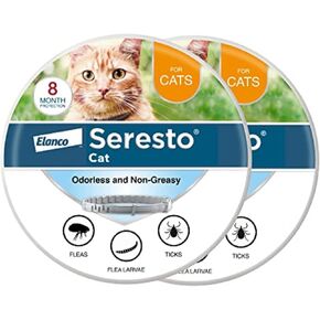 Seresto Cat Vet-Recommended Flea & Tick Treatment & Prevention Collar for Cats | 8 Months Protection