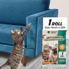 Panther Armor Cat Scratch Raderrent Double -Side Anti Latcy Tape - واقي الأثاث وشريط تدريب القط - حامي ركن الأريكة للقطط (12 عبوة)