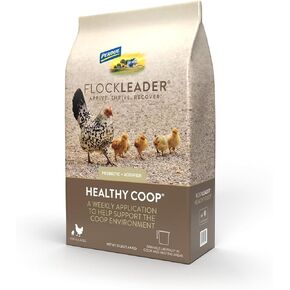 Healthy Coop, Litter Additive for Chicken Coop with Probiotic & Acidifier, Reduces Odor, Wetness & Bacteria, 12lbs