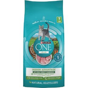 PURINA ONE Natural, Low Fat, Weight Control, Indoor Dry Cat Food, +Plus Indoor Advantage - 16 lb. Bag