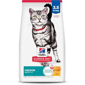 Hill's Science Diet Indoor, Adult 1-6, Easy Litter Box Cleanup, Dry Cat Food, Chicken Recipe, 15.5 lb Bag
