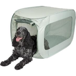 SportPet Designs Large Pop Open Kennel, Portable Cat Cage Kennel, Waterproof Pet bed, Carrier Collection