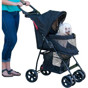 Pet Gear No-Zip Happy Trails Lite Pet Stroller, Cheetah Print in Kuwait