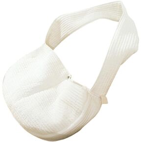 Breathable Canvas Pet Carrier Bag for Kittens Puppies Cross-Body Outdoor Pet Carrying Pouch Comfortable and Lightweight Kitten Storage Bag