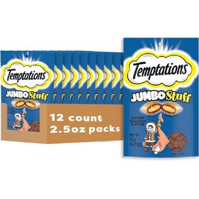 إغراءات jumbo الاشياء المقرمشة والقطط الناعمة ، نكهة الدجاج اللذيذة ، 14 أوقية. الحوض ، (حزمة 1)