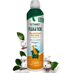 Vet's Best Flea and Tick Home Spray - Dog Flea and Tick Treatment for Home - Plant-Based Formula - Certified Natural Oils,Green - 32 oz