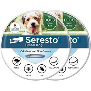 Seresto Small Dog Vet-Recommended Flea & Tick Treatment & Prevention Collar for Dogs Under 18 lbs. | 8 Months Protection