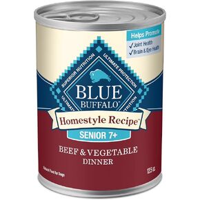 Blue Buffalo Homestyle وصفة كبار الكلاب الرطبة ، مصنوعة من المكونات الطبيعية ، عشاء الدجاج مع خضروات الحديقة ، 12.5 أوقية (12 عدد)